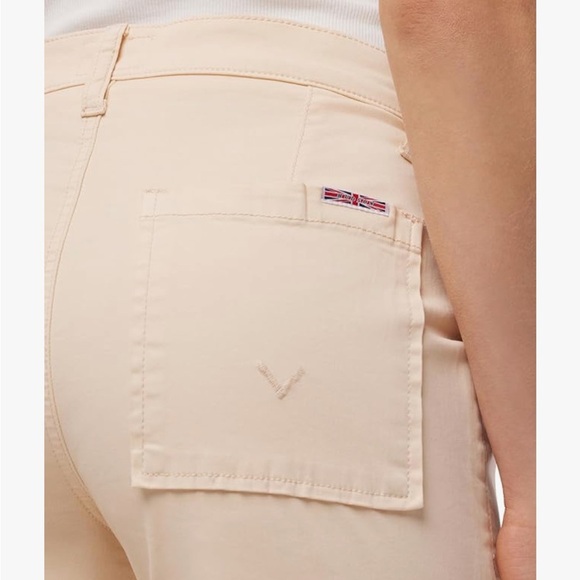 NWT Hudson Jeans Rosalie High Waisted Cargo Jeans in Bleached Sand - Picture 4 of 11